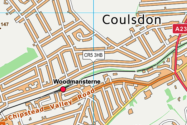 CR5 3HB map - OS VectorMap District (Ordnance Survey)