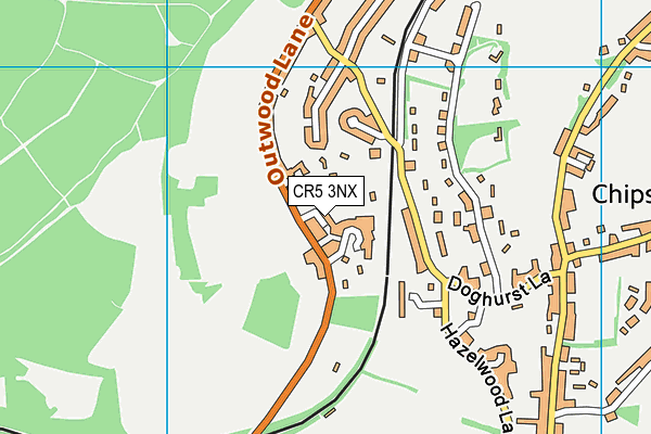 CR5 3NX map - OS VectorMap District (Ordnance Survey) CR5 3NX map - OS VectorMap District (Ordnance Survey)