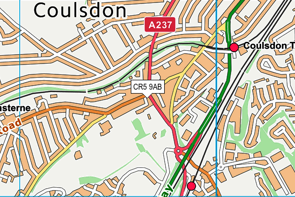 CR5 9AB map - OS VectorMap District (Ordnance Survey) CR5 9AB map - OS VectorMap District (Ordnance Survey)