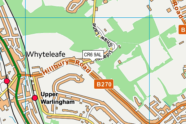 CR6 9AL map - OS VectorMap District (Ordnance Survey)