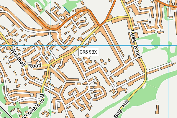 CR6 9BX map - OS VectorMap District (Ordnance Survey) CR6 9BX map - OS VectorMap District (Ordnance Survey)