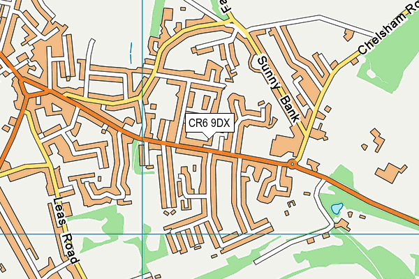 CR6 9DX map - OS VectorMap District (Ordnance Survey) CR6 9DX map - OS VectorMap District (Ordnance Survey)