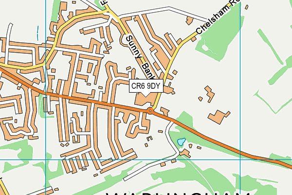 CR6 9DY map - OS VectorMap District (Ordnance Survey) CR6 9DY map - OS VectorMap District (Ordnance Survey)
