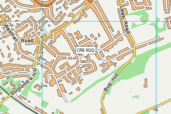 CR6 9GQ map - OS VectorMap District (Ordnance Survey) CR6 9GQ map - OS VectorMap District (Ordnance Survey)