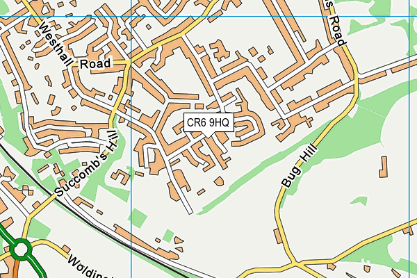 CR6 9HQ map - OS VectorMap District (Ordnance Survey) CR6 9HQ map - OS VectorMap District (Ordnance Survey)