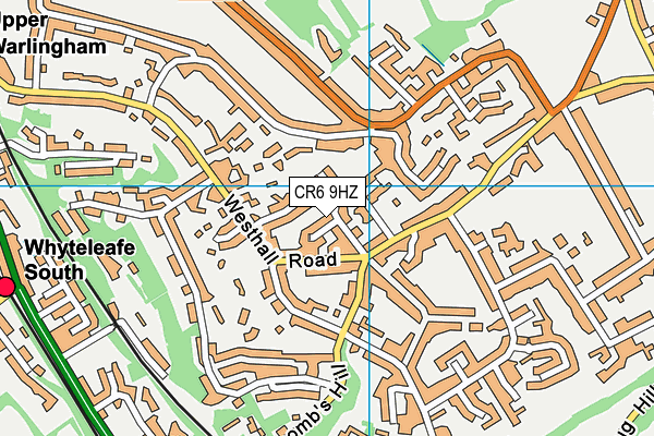 CR6 9HZ map - OS VectorMap District (Ordnance Survey)