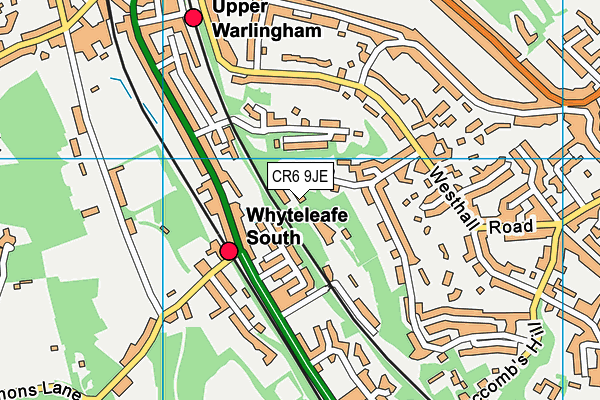 CR6 9JE map - OS VectorMap District (Ordnance Survey)