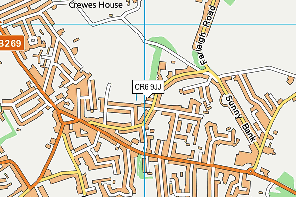 CR6 9JJ map - OS VectorMap District (Ordnance Survey) CR6 9JJ map - OS VectorMap District (Ordnance Survey)