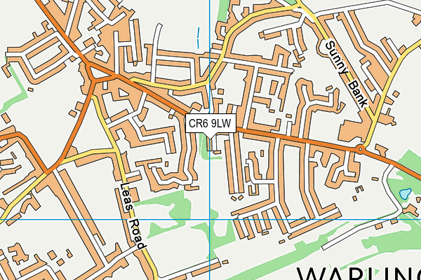CR6 9LW map - OS VectorMap District (Ordnance Survey) CR6 9LW map - OS VectorMap District (Ordnance Survey)