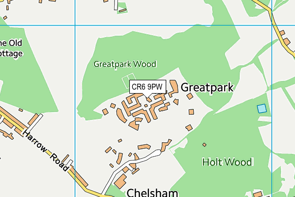 CR6 9PW map - OS VectorMap District (Ordnance Survey)