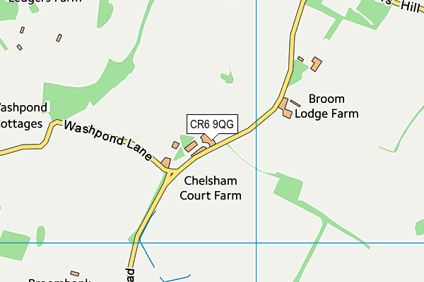 CR6 9QG map - OS VectorMap District (Ordnance Survey)