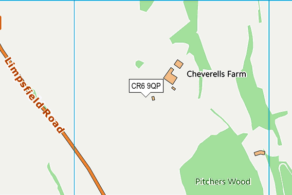 CR6 9QP map - OS VectorMap District (Ordnance Survey)
