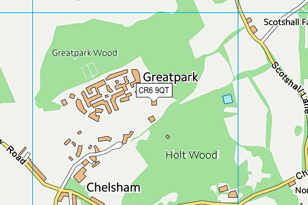 CR6 9QT map - OS VectorMap District (Ordnance Survey) CR6 9QT map - OS VectorMap District (Ordnance Survey)