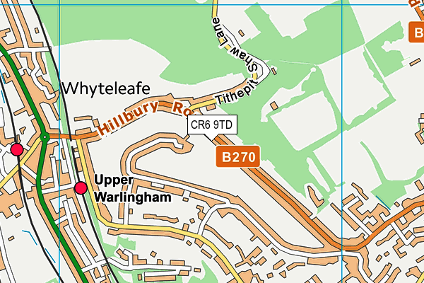 CR6 9TD map - OS VectorMap District (Ordnance Survey) CR6 9TD map - OS VectorMap District (Ordnance Survey)