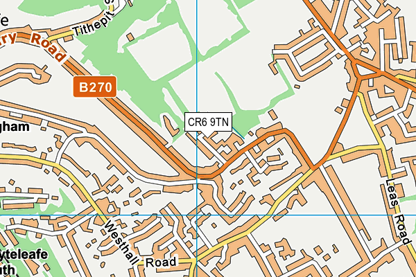CR6 9TN map - OS VectorMap District (Ordnance Survey) CR6 9TN map - OS VectorMap District (Ordnance Survey)