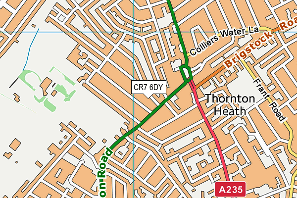 CR7 6DY map - OS VectorMap District (Ordnance Survey) CR7 6DY map - OS VectorMap District (Ordnance Survey)