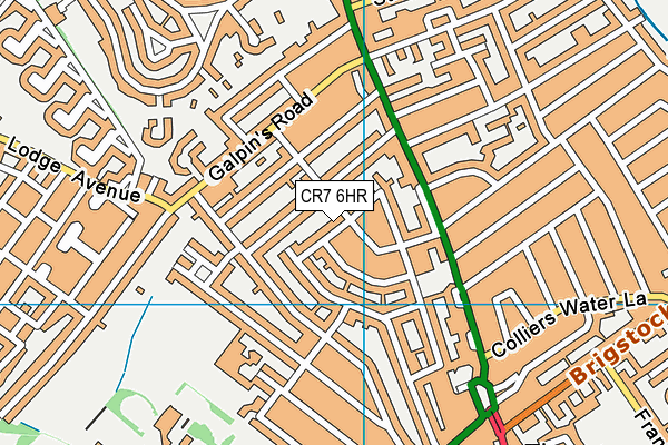 CR7 6HR map - OS VectorMap District (Ordnance Survey) CR7 6HR map - OS VectorMap District (Ordnance Survey)