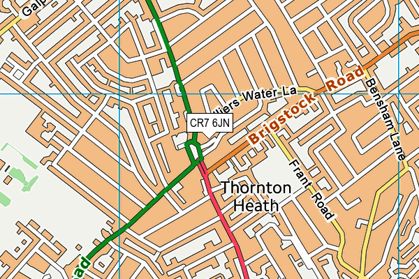 CR7 6JN map - OS VectorMap District (Ordnance Survey) CR7 6JN map - OS VectorMap District (Ordnance Survey)