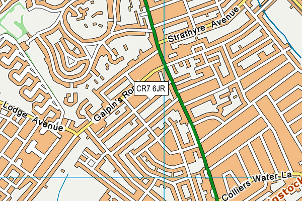 CR7 6JR map - OS VectorMap District (Ordnance Survey) CR7 6JR map - OS VectorMap District (Ordnance Survey)