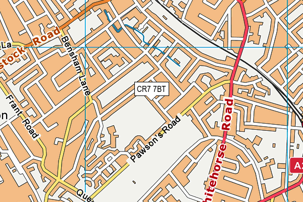 CR7 7BT map - OS VectorMap District (Ordnance Survey) CR7 7BT map - OS VectorMap District (Ordnance Survey)