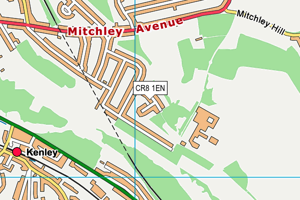 CR8 1EN map - OS VectorMap District (Ordnance Survey) CR8 1EN map - OS VectorMap District (Ordnance Survey)