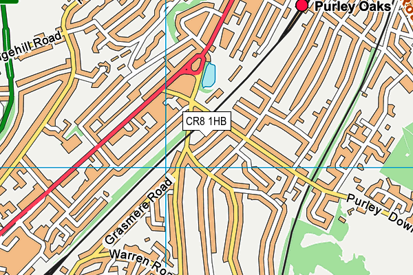 CR8 1HB map - OS VectorMap District (Ordnance Survey) CR8 1HB map - OS VectorMap District (Ordnance Survey)