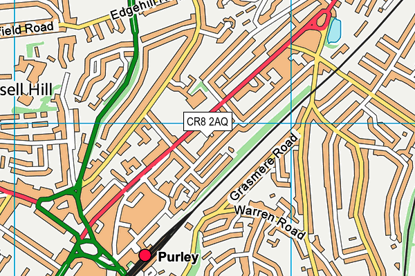 CR8 2AQ map - OS VectorMap District (Ordnance Survey) CR8 2AQ map - OS VectorMap District (Ordnance Survey)