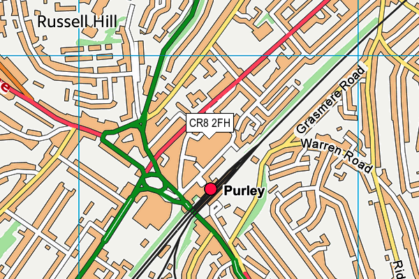 CR8 2FH map - OS VectorMap District (Ordnance Survey)