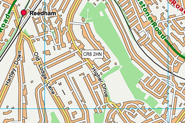 CR8 2HN map - OS VectorMap District (Ordnance Survey) CR8 2HN map - OS VectorMap District (Ordnance Survey)