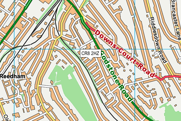 CR8 2HZ map - OS VectorMap District (Ordnance Survey) CR8 2HZ map - OS VectorMap District (Ordnance Survey)