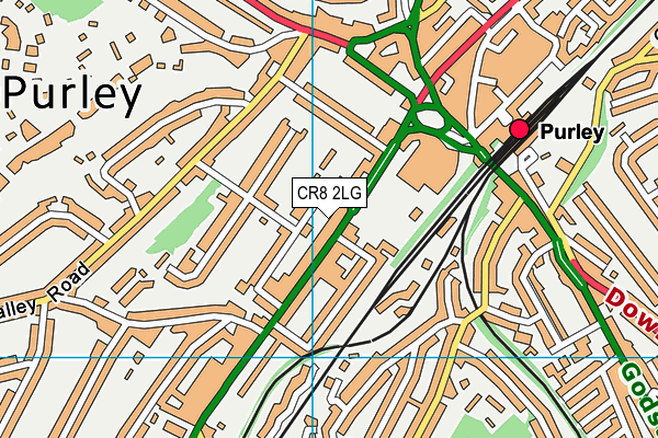 CR8 2LG map - OS VectorMap District (Ordnance Survey) CR8 2LG map - OS VectorMap District (Ordnance Survey)