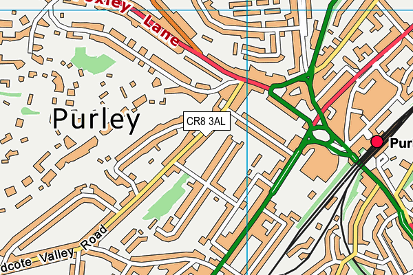 CR8 3AL map - OS VectorMap District (Ordnance Survey) CR8 3AL map - OS VectorMap District (Ordnance Survey)