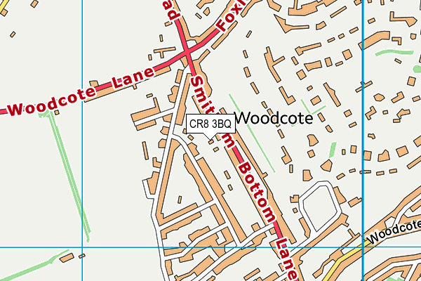CR8 3BQ map - OS VectorMap District (Ordnance Survey)