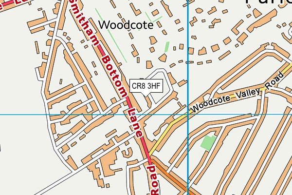 CR8 3HF map - OS VectorMap District (Ordnance Survey) CR8 3HF map - OS VectorMap District (Ordnance Survey)