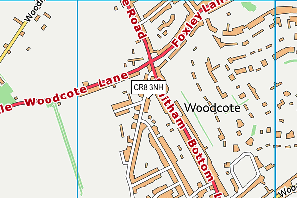 CR8 3NH map - OS VectorMap District (Ordnance Survey) CR8 3NH map - OS VectorMap District (Ordnance Survey)