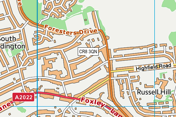 CR8 3QN map - OS VectorMap District (Ordnance Survey)