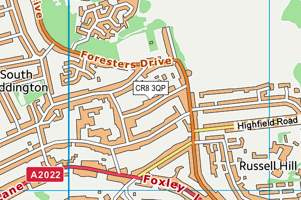 CR8 3QP map - OS VectorMap District (Ordnance Survey) CR8 3QP map - OS VectorMap District (Ordnance Survey)