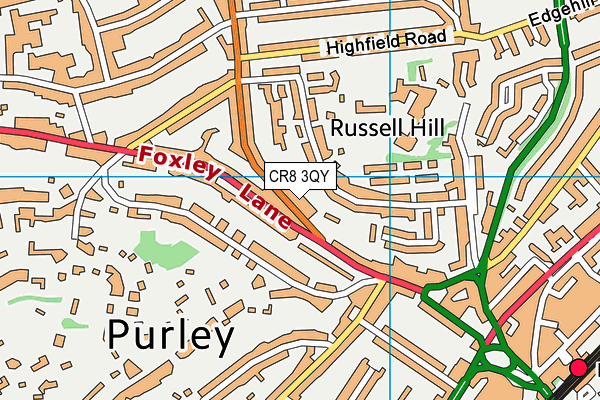 CR8 3QY map - OS VectorMap District (Ordnance Survey)