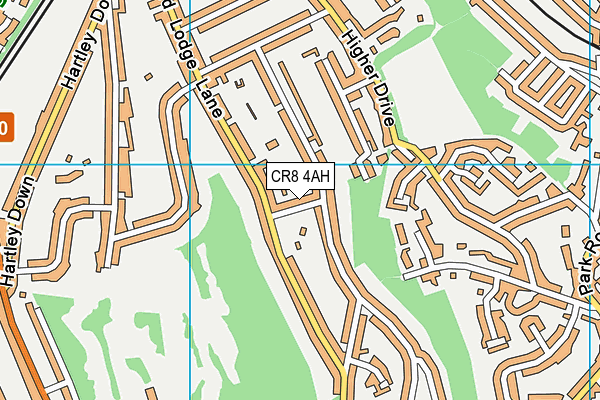 CR8 4AH map - OS VectorMap District (Ordnance Survey) CR8 4AH map - OS VectorMap District (Ordnance Survey)