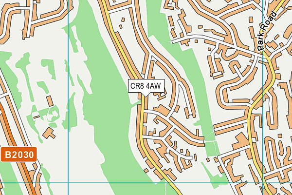 CR8 4AW map - OS VectorMap District (Ordnance Survey) CR8 4AW map - OS VectorMap District (Ordnance Survey)