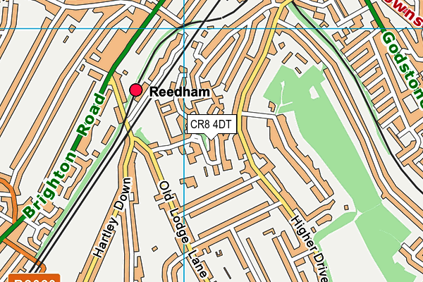 CR8 4DT map - OS VectorMap District (Ordnance Survey)