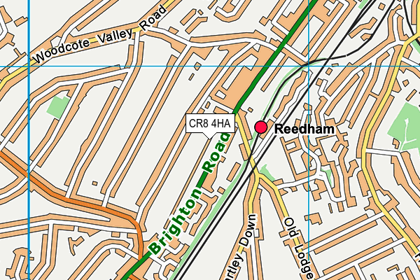 CR8 4HA map - OS VectorMap District (Ordnance Survey) CR8 4HA map - OS VectorMap District (Ordnance Survey)