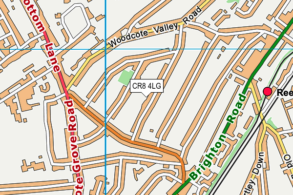 CR8 4LG map - OS VectorMap District (Ordnance Survey) CR8 4LG map - OS VectorMap District (Ordnance Survey)