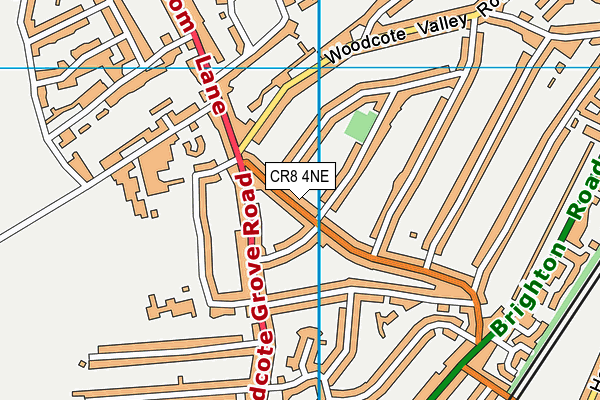 CR8 4NE map - OS VectorMap District (Ordnance Survey) CR8 4NE map - OS VectorMap District (Ordnance Survey)