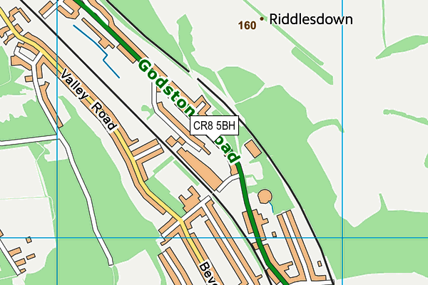 CR8 5BH map - OS VectorMap District (Ordnance Survey) CR8 5BH map - OS VectorMap District (Ordnance Survey)