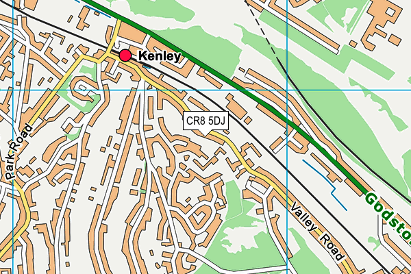CR8 5DJ map - OS VectorMap District (Ordnance Survey) CR8 5DJ map - OS VectorMap District (Ordnance Survey)