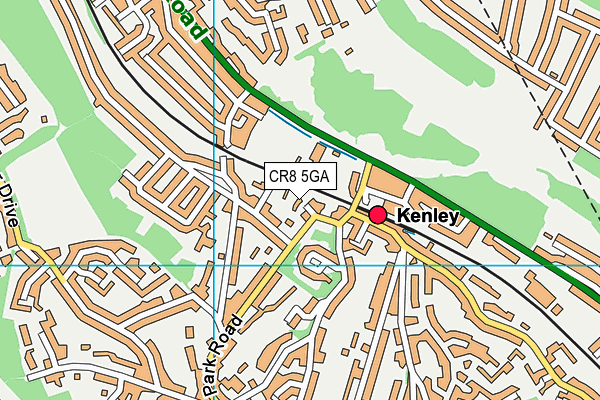 CR8 5GA map - OS VectorMap District (Ordnance Survey) CR8 5GA map - OS VectorMap District (Ordnance Survey)