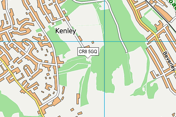 CR8 5GQ map - OS VectorMap District (Ordnance Survey)