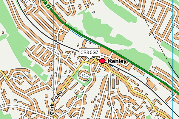 CR8 5GZ map - OS VectorMap District (Ordnance Survey)