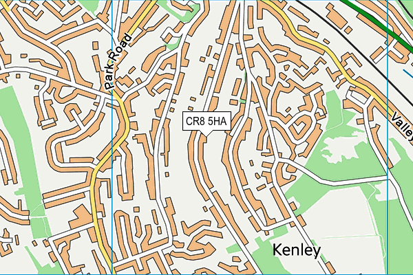 CR8 5HA map - OS VectorMap District (Ordnance Survey) CR8 5HA map - OS VectorMap District (Ordnance Survey)